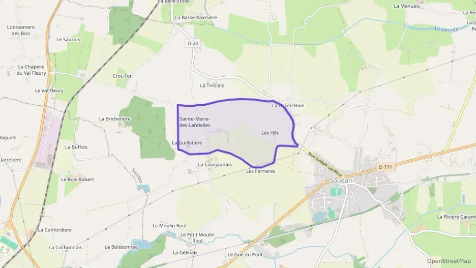 Maison 79 m² trois pièces à vendre à Soudan Maison 79 m² trois pièces à vendre à Soudan