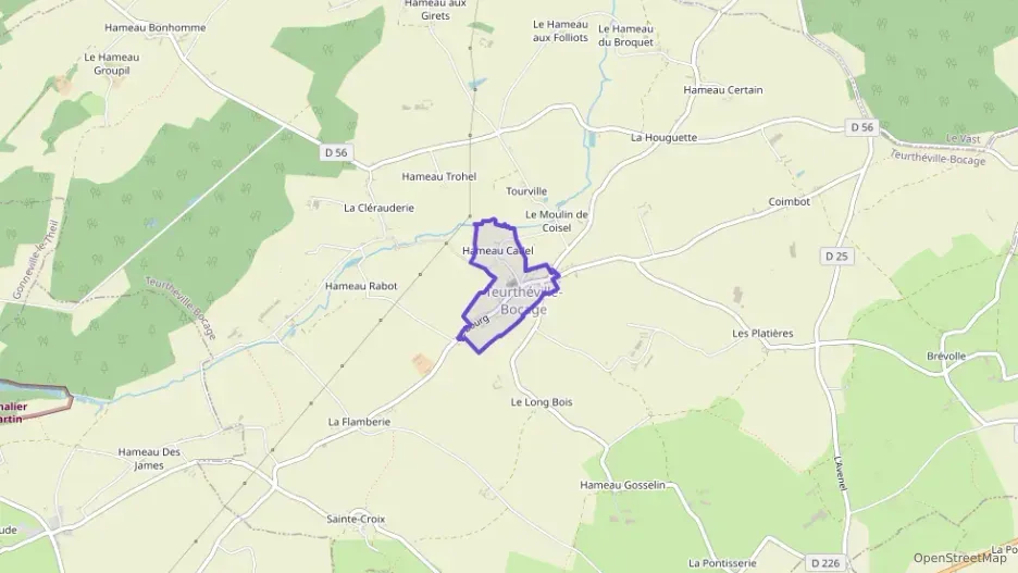 Maison 62 m² trois pièces à vendre à Teurthéville-Bocage