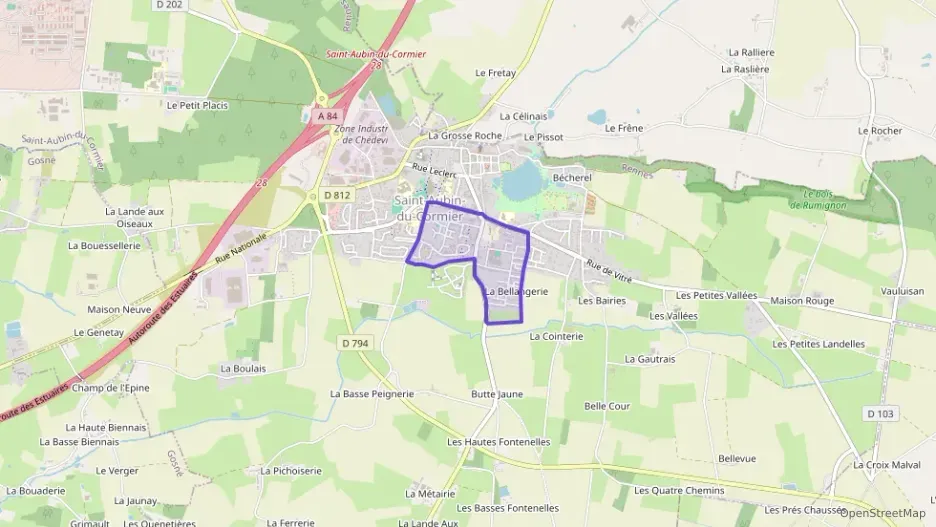 Maison 125 m² cinq pièces à vendre à Saint-Aubin-du-Cormier