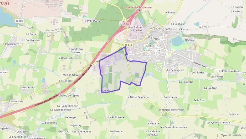 Maison 88 m² quatre pièces à vendre à Saint-Aubin-du-Cormier