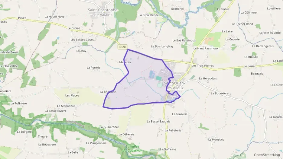 Maison 122 m² six pièces à vendre à Saint-Ouen-des-Alleux