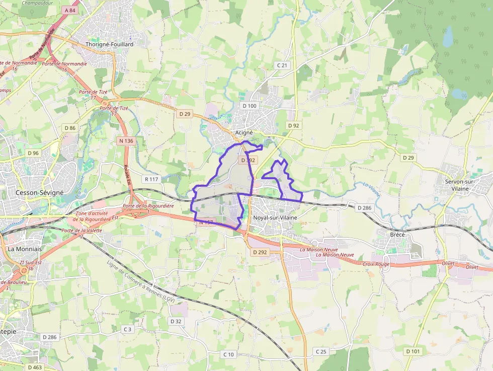 Maison 87 m² quatre pièces à vendre à Noyal-sur-Vilaine