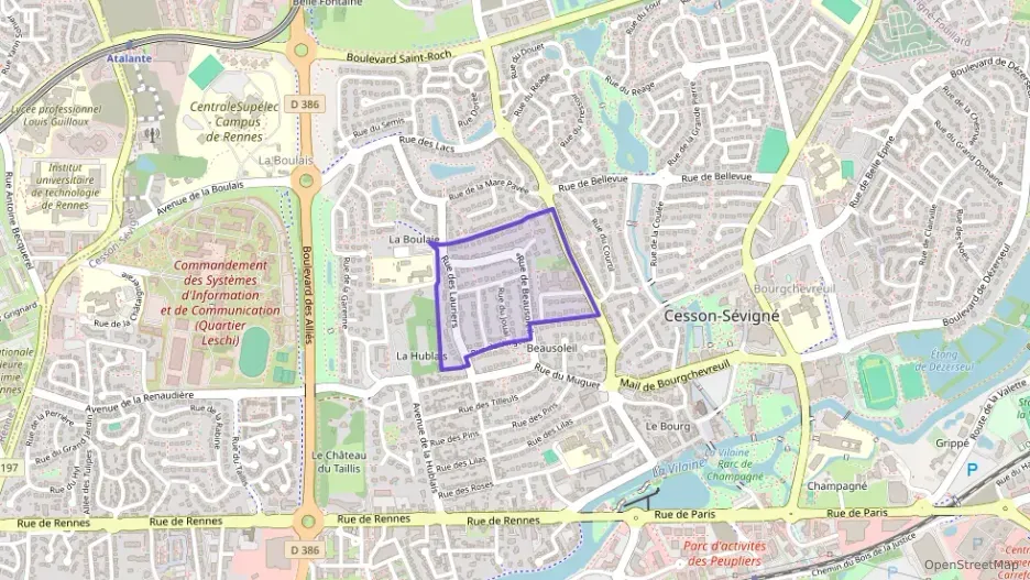 Maison 105 m² quatre pièces à vendre à Cesson-Sévigné