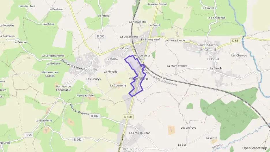 Maison 70 m² quatre pièces à vendre à Couville