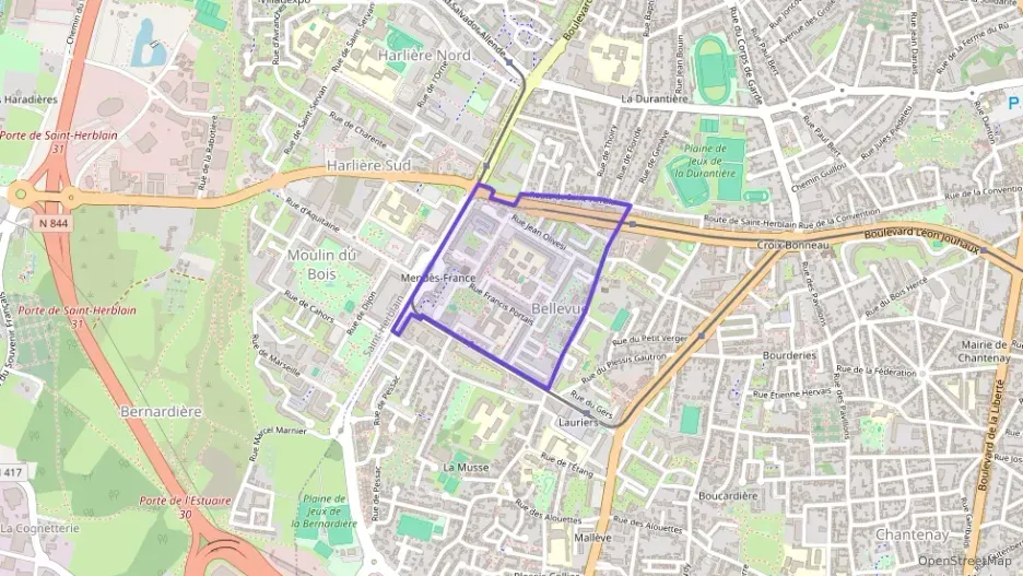 Maison 70 m² trois pièces à vendre à Nantes