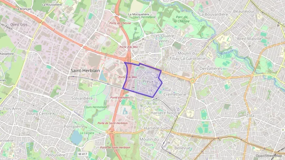 Maison 92 m² cinq pièces à vendre à Saint-Herblain