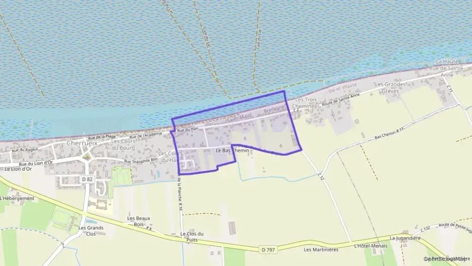 Maison 98 m² trois pièces à vendre à Cherrueix Maison 98 m² trois pièces à vendre à Cherrueix