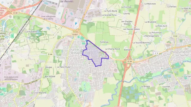 Maison 90 m² quatre pièces à vendre à Chartres-de-Bretagne