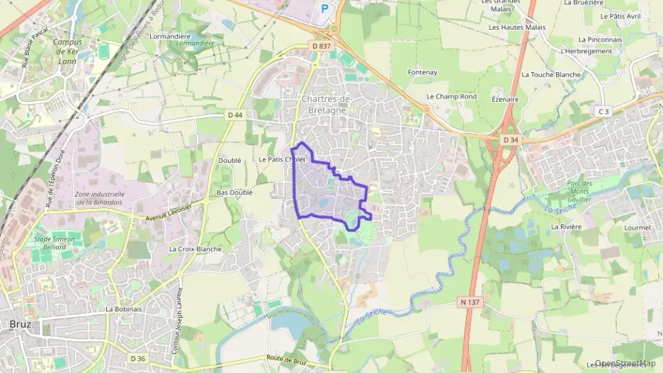 Maison 94 m² cinq pièces à vendre à Chartres-de-Bretagne Maison 94 m² cinq pièces à vendre à Chartres-de-Bretagne