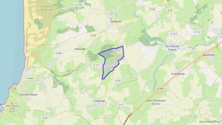 Maison 68 m² trois pièces à vendre à Héauville