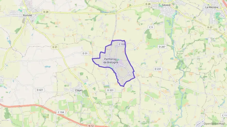 Maison 100 m² quatre pièces à vendre à Parthenay-de-Bretagne Maison 100 m² quatre pièces à vendre à Parthenay-de-Bretagne