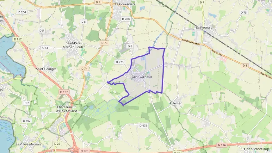 Maison 86 m² quatre pièces à vendre à Saint-Guinoux