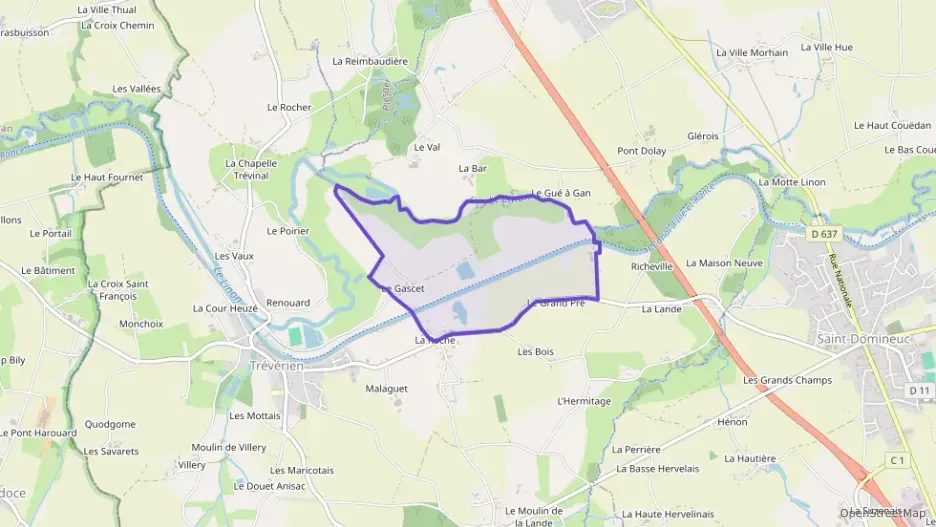 Maison 85 m² quatre pièces à vendre à Trévérien