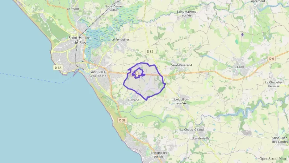 Maison 88 m² trois pièces à vendre à Givrand