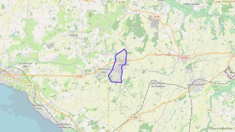 Maison 76 m² trois pièces à vendre à Chaumes-en-Retz Maison 76 m² trois pièces à vendre à Chaumes-en-Retz