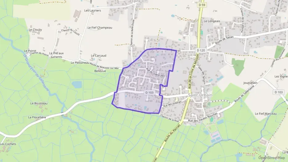 Maison 90 m² quatre pièces à vendre à Saint-Urbain