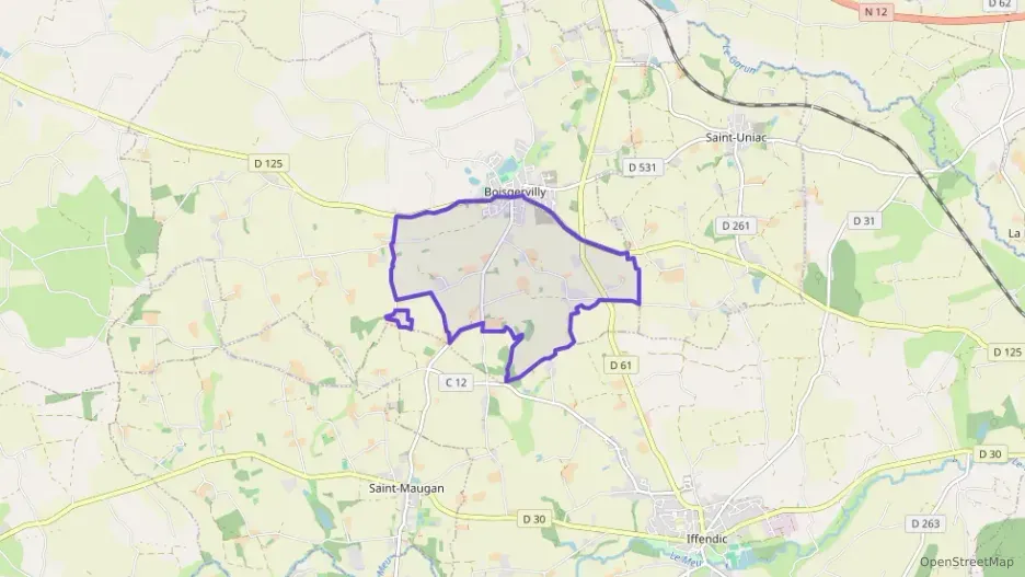 Maison 136 m² six pièces à vendre à Boisgervilly Maison 136 m² six pièces à vendre à Boisgervilly