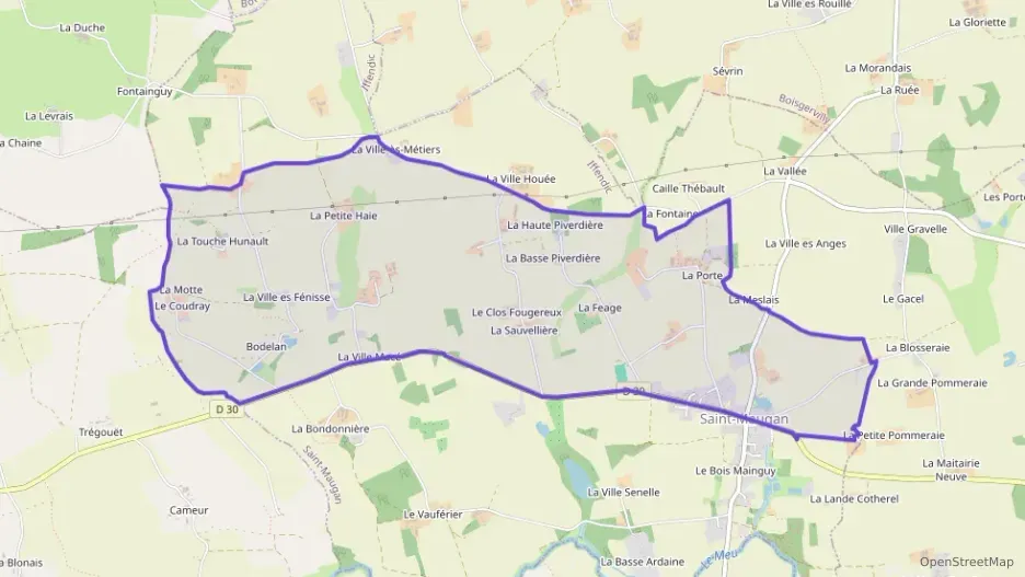 Maison 113 m² cinq pièces à vendre à Saint-Maugan Maison 113 m² cinq pièces à vendre à Saint-Maugan