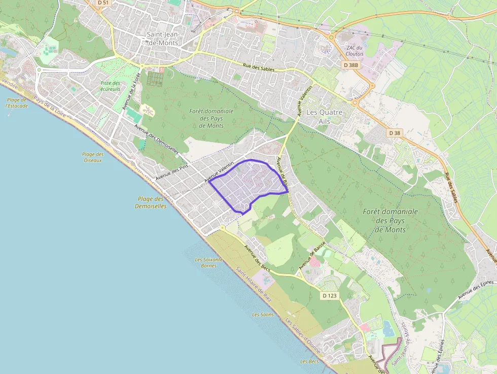 Maison 75 m² trois pièces à vendre à Saint-Hilaire-de-Riez