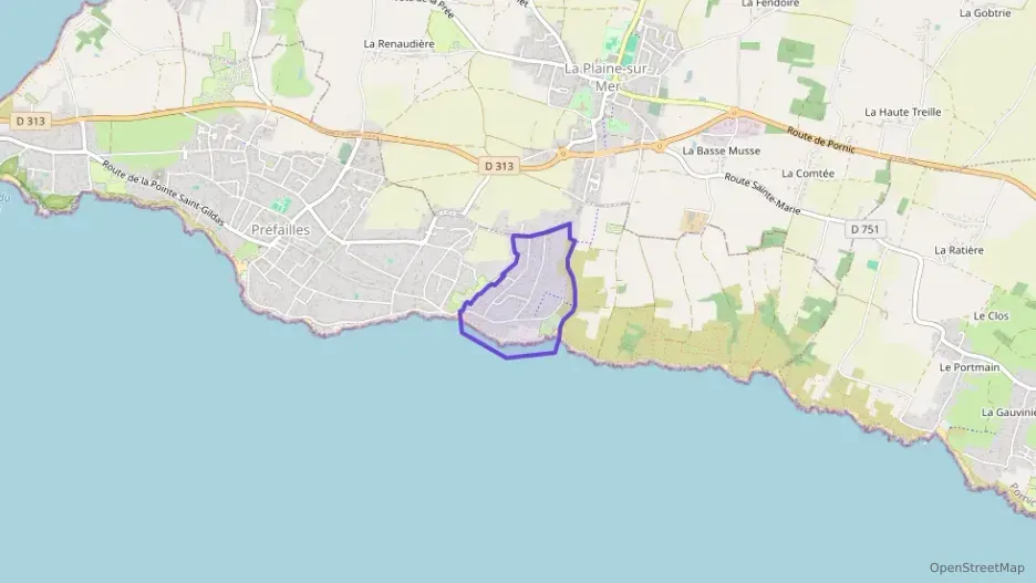 Maison 80 m² quatre pièces à vendre à Préfailles Maison 80 m² quatre pièces à vendre à Préfailles