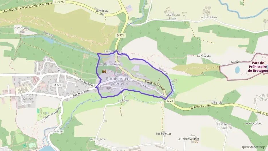 Maison 70 m² trois pièces à vendre à Rochefort-en-Terre