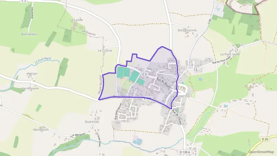 Maison 102 m² six pièces à vendre à Le Guerno