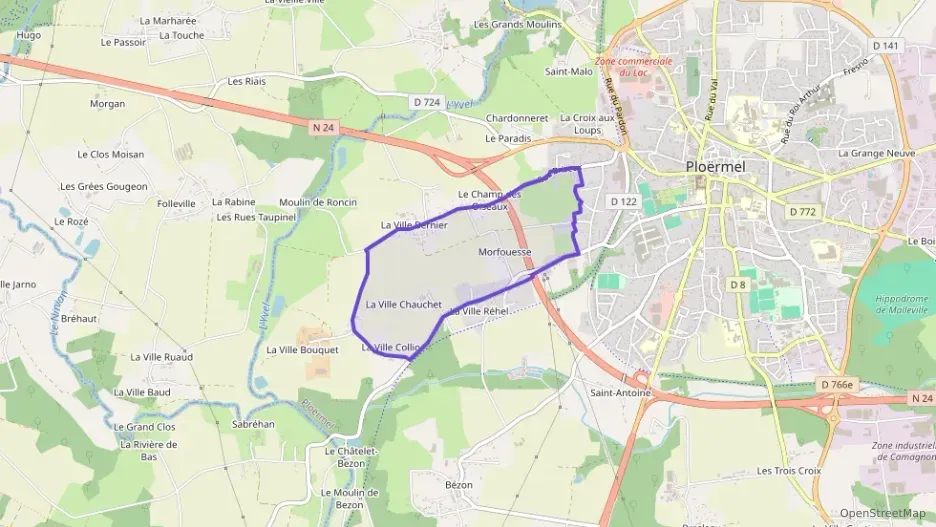 Maison 84 m² quatre pièces à vendre à Ploërmel