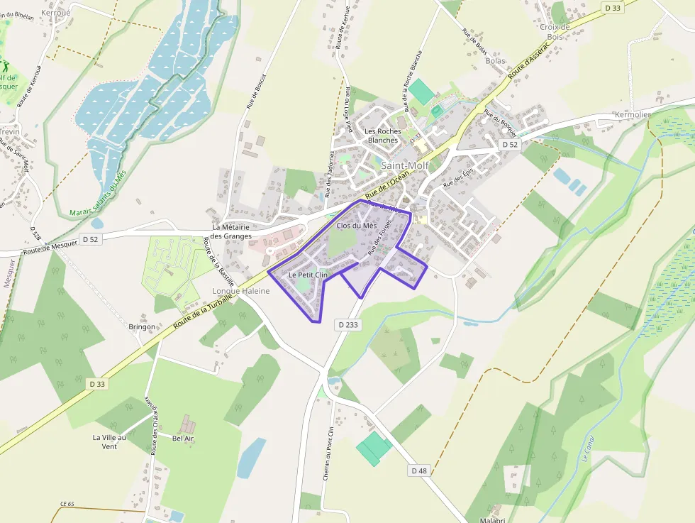 Maison 63 m² trois pièces à vendre à Saint-Molf