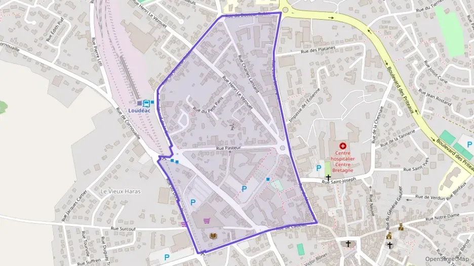 Maison 92 m² quatre pièces à vendre à Loudéac Maison 92 m² quatre pièces à vendre à Loudéac