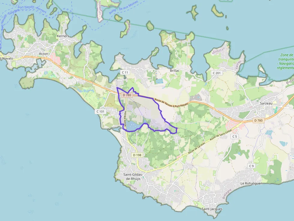 Maison 80 m² quatre pièces à vendre à Saint-Gildas-de-Rhuys