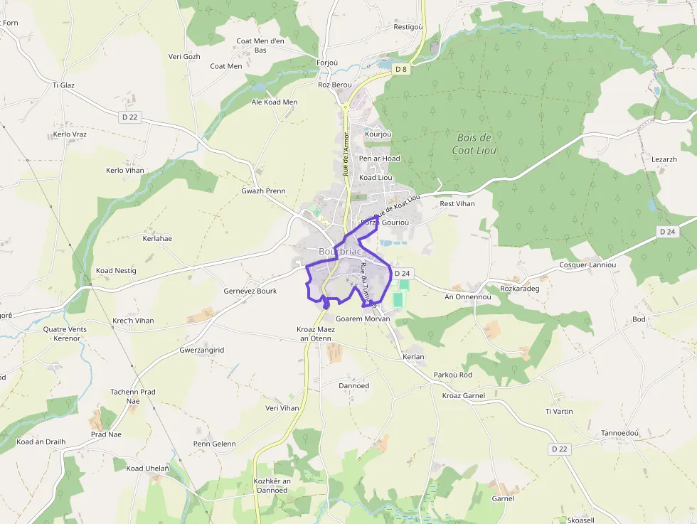 Maison 77 m² quatre pièces à vendre à Bourbriac