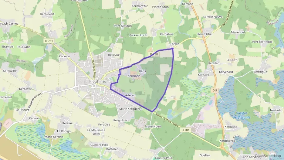 Maison 85 m² quatre pièces à vendre à Plouhinec