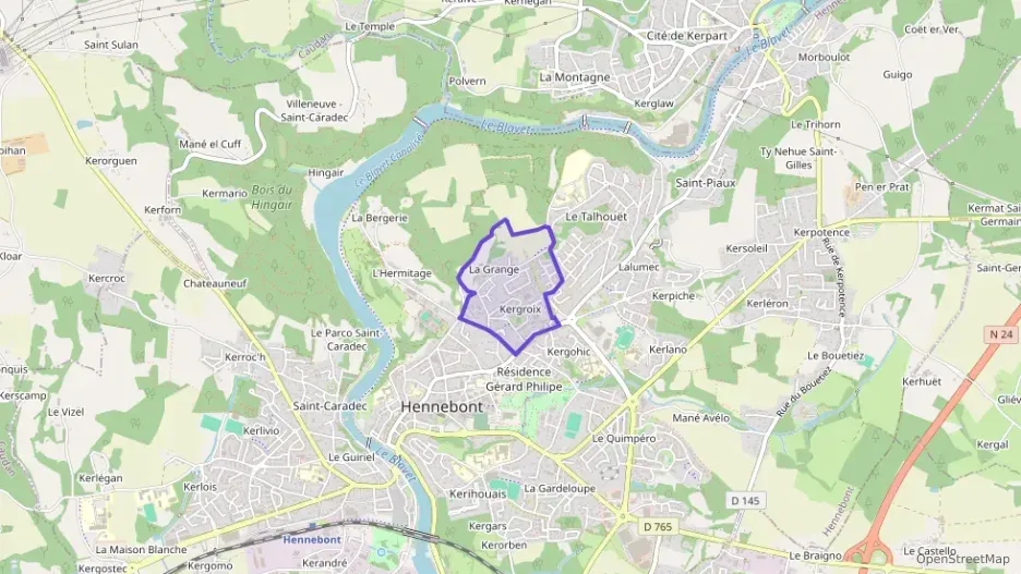 Maison 99 m² cinq pièces à vendre à Hennebont Maison 99 m² cinq pièces à vendre à Hennebont