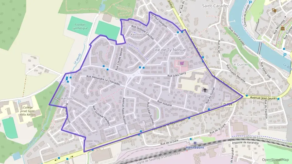 Maison 99 m² cinq pièces à vendre à Hennebont