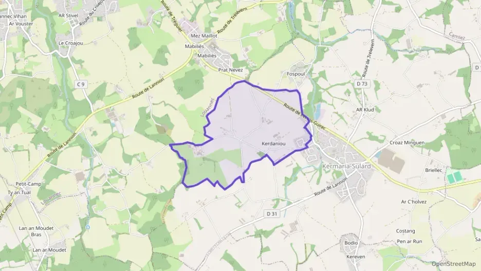 Maison 139 m² quatre pièces à vendre à Kermaria-Sulard Maison 139 m² quatre pièces à vendre à Kermaria-Sulard