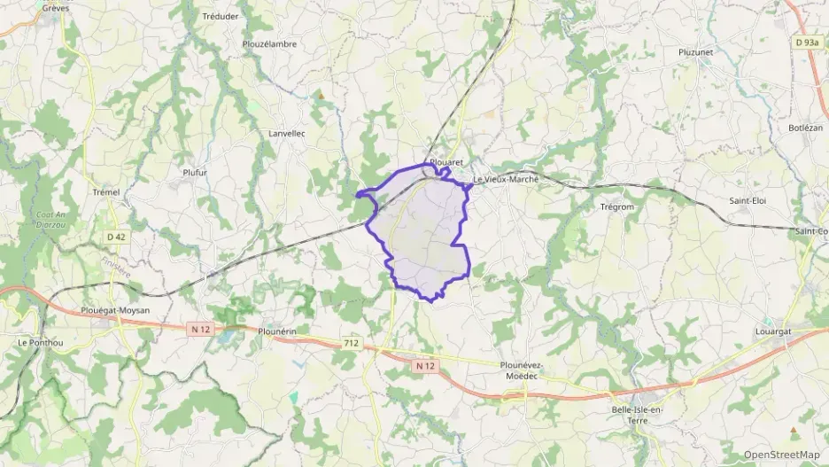 Maison 65 m² trois pièces à vendre à Plouaret