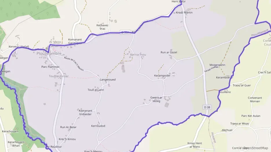 Maison 104 m² quatre pièces à vendre à Plouzélambre Maison 104 m² quatre pièces à vendre à Plouzélambre