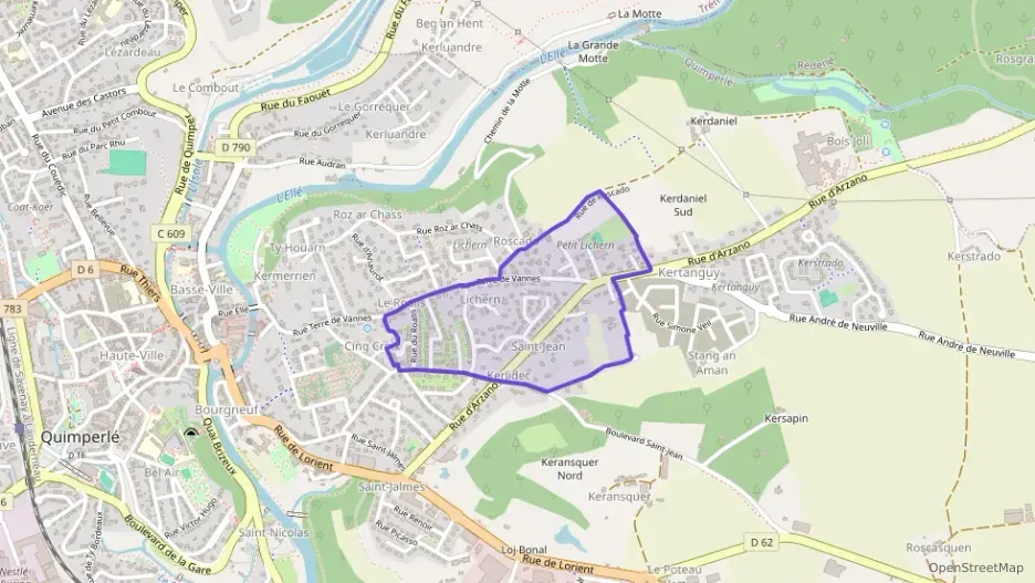 Maison 134 m² quatre pièces à vendre à Quimperlé