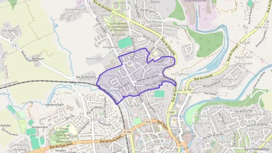 Maison 82 m² quatre pièces à vendre à Quimperlé