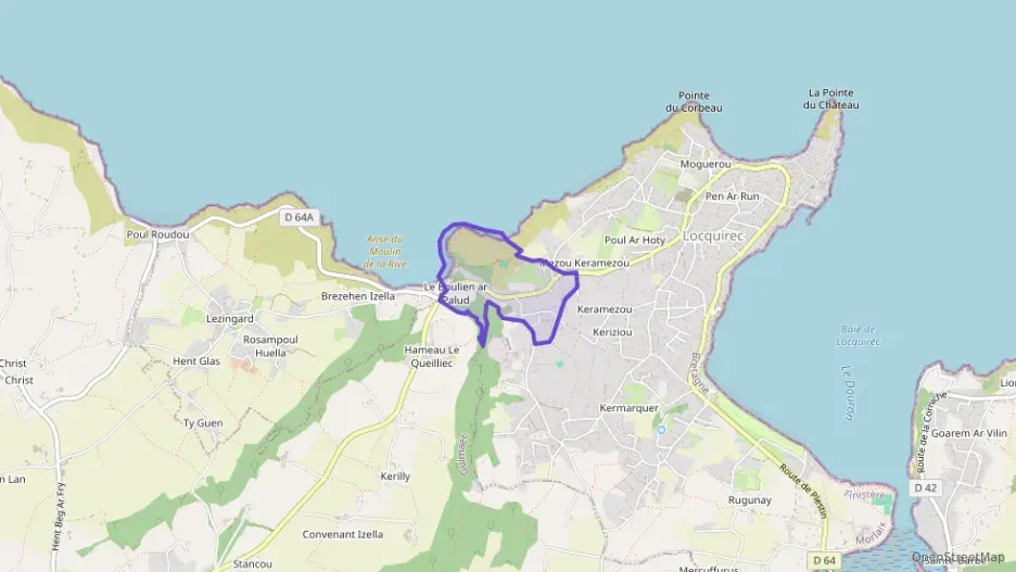 Maison 70 m² quatre pièces à vendre à Locquirec