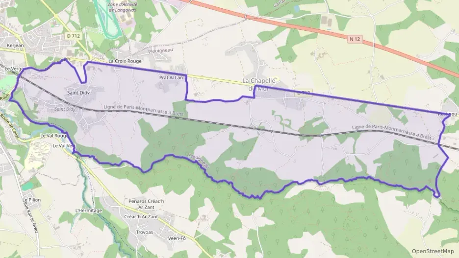 Maison 96 m² quatre pièces à vendre à Plouigneau