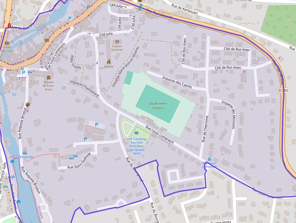 Maison 76 m² quatre pièces à vendre à Pont-Aven