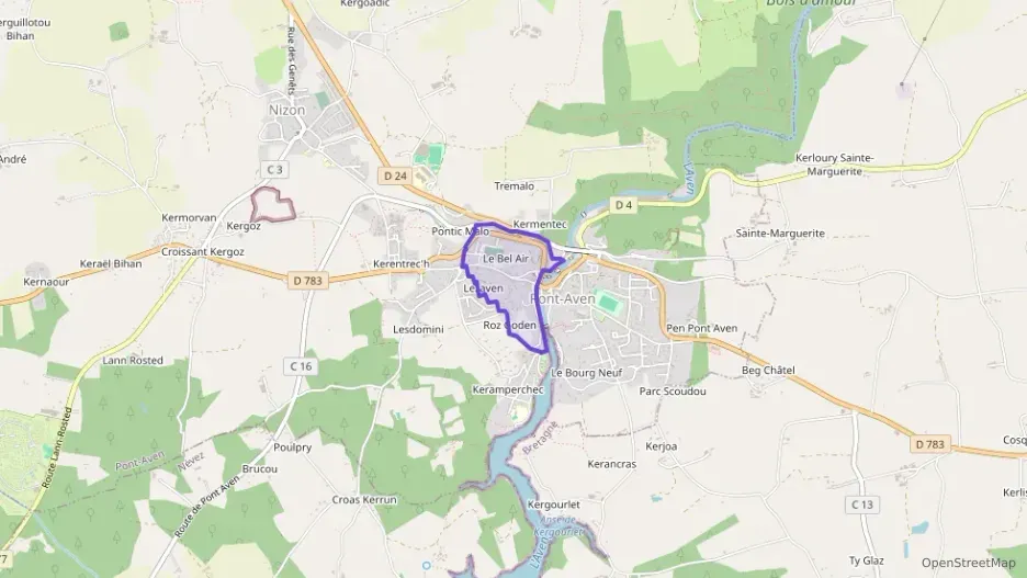 Maison 80 m² trois pièces à vendre à Pont-Aven Maison 80 m² trois pièces à vendre à Pont-Aven