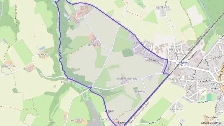 Maison 71 m² quatre pièces à vendre à Pleyber-Christ