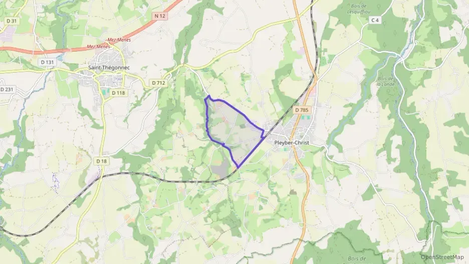 Maison 71 m² quatre pièces à vendre à Pleyber-Christ