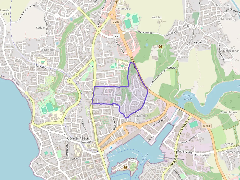 Maison 83 m² cinq pièces à vendre à Concarneau