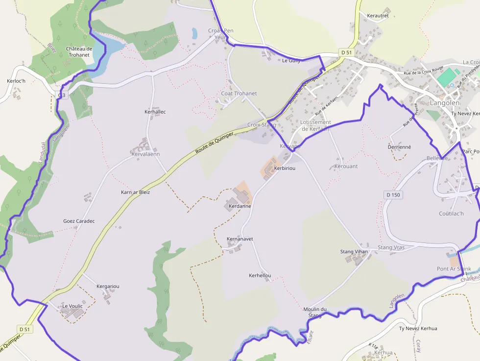 Maison 89 m² quatre pièces à vendre à Langolen