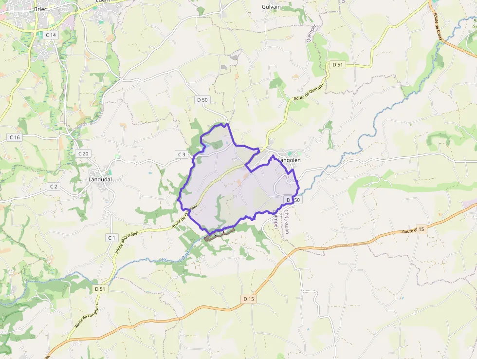 Maison 89 m² quatre pièces à vendre à Langolen