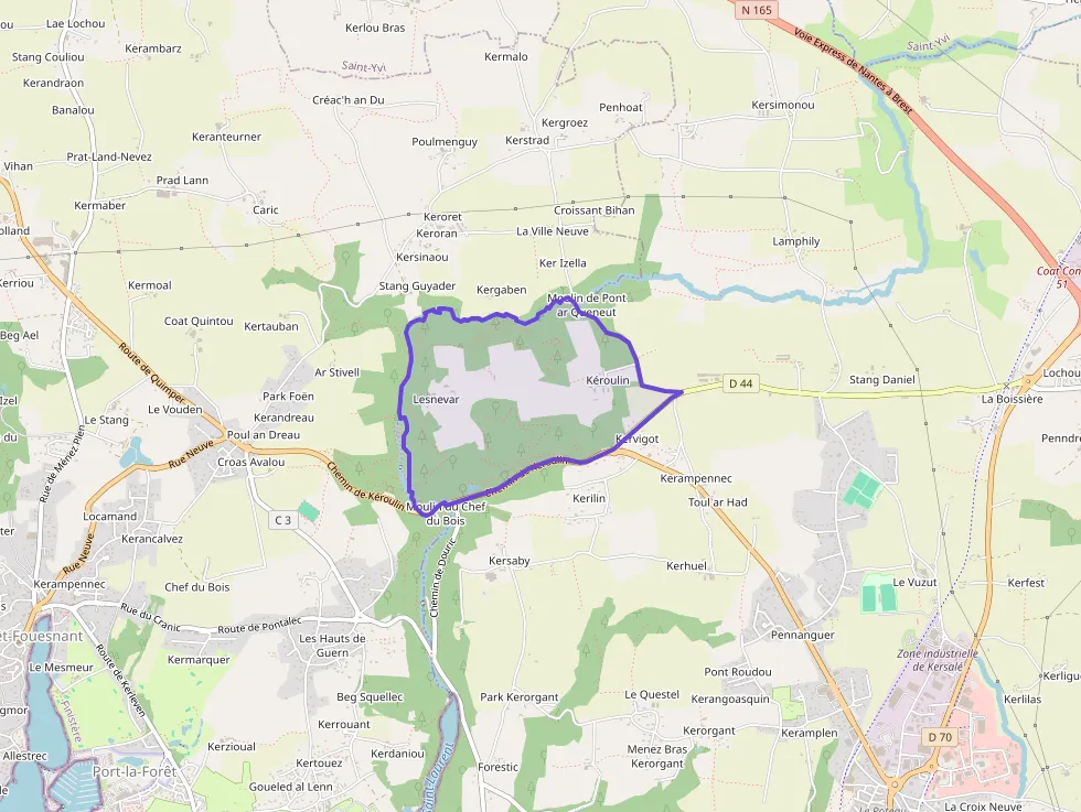 Maison 78 m² quatre pièces à vendre à Concarneau