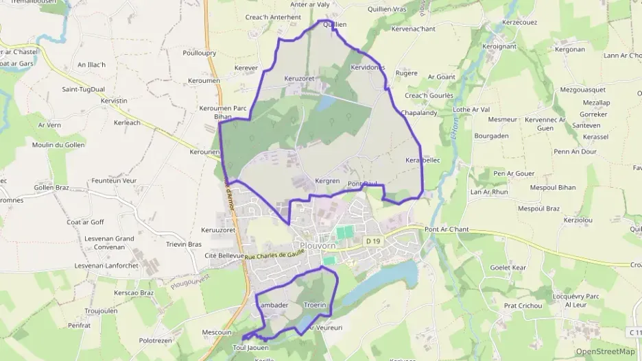 Maison 80 m² quatre pièces à vendre à Plouvorn Maison 80 m² quatre pièces à vendre à Plouvorn